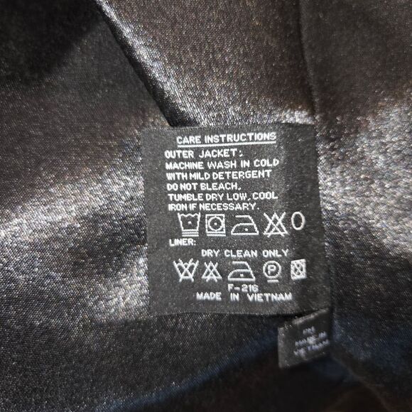 Fleet street womens black hooded rain coat soft shell jacket Coat size PM Petite - Picture 13 of 14